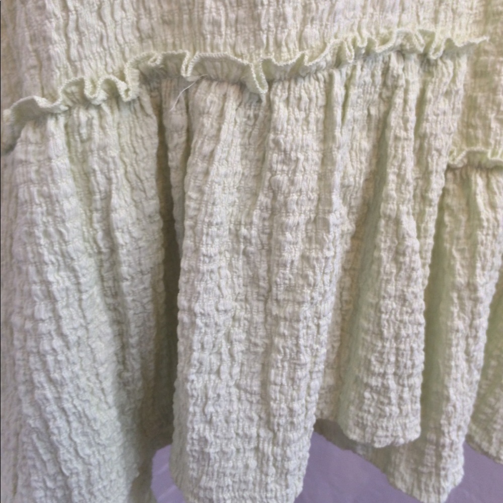 Free People Beach Mini Dress Cover Up Green NWT - Picture 3 of 7